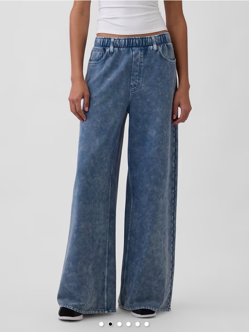 GAP Heavyweight Easy Baggy Sweatpant Jeans in Soft Cornflower Blue